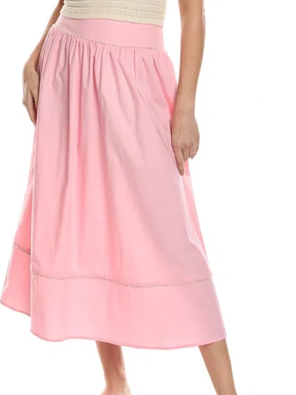 Wildfox Soft Pink Midi Skirt pink medium